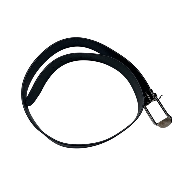 Montblanc Black Thick Leather Classic Pin Reversible Buckle Belt 44" - Picture 12 of 15